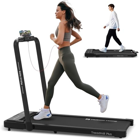 Mobvoi Home Treadmill Plus Plegable Smart IA con la App TicSports, 3 en 1 Cinta de Correr Eléctrica, Cinta de Correr para Oficina，2.5HP, 12 km/h 120 kg Caminadora para Casa