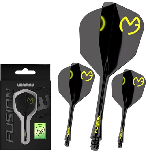 WINMAU Darts - Fusion Integrerat flyg- och axelsystem - No.6 Form och design – MvG Design, Mellanlängd