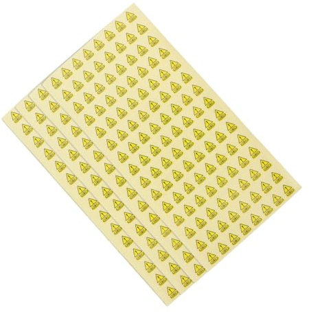 HOMSFOU 500pièces Lot De Autocollants Avertissement Pour Batterie Étiquettes De Sécurité Auto-adhésives Avertissements De Danger De Batterie