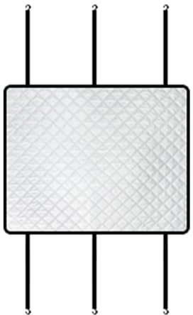 Pare-Soleil de Toit de Voiture - Protection Solaire de Camping pour Toit ouvrant - Portable - Protection UV - avec Bandes élastiques - pour la Chaleur des fenêtres et comme abri de véhicule