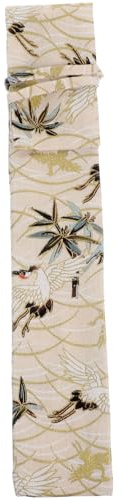 SHINEOFI Faltbare Handfächertasche aus Stoff Leichte Ventilator Aufbewahrung im Chinesischen Vintage Stil Geschenktasche für Festivals und Alltag 8 Zoll