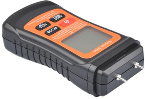 DEARMAMY Hygromètre Numérique Lcd pour Bois, Papier et Murs, Testeur D’humidité Portable Noir, Mesure Précise de L’humidité, Outil Compact pour Bâtiment et Rénovation