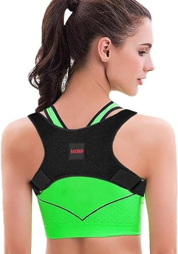 Mxtrif Posture Corrector for Women and Men, Adjustable Back Brace for Spine Alignment and Posture Support, Upper Back Pain Relief, Comfortable and Effective Back Brace for Better Posture