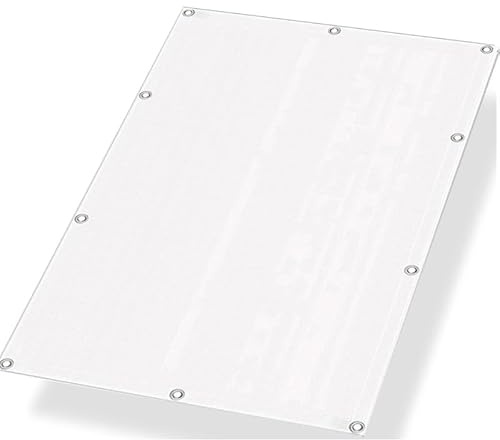 Vela Ombreggiante Impermeabile 3x4m,Bianco Telo Ombreggiante con occhielli,Tenda da Sole Impermeabile,Rettangolare per Esterno, Giardino, Terrazzo, Balcone, Patio