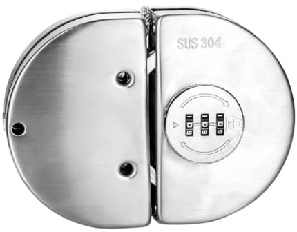 Serratura Porta Scorrevole | Kit Scrocco Di Sicurezza Senza Foratura | Blocco Porta Scorrevole | Per casa, commerciale, camper, patio, roulotte, armadio, hotel, rimorchio, appartamento, stanza