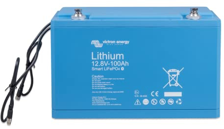 Victron Energy Smart 12.8-Volt 100Ah LiFePO4 Lithium Battery
