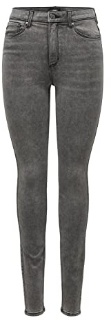 Only Femme Onlpower Mid Push Up Rea3722 Noos Jean skinny, Gris (Medium Grey Denim Medium Grey Denim), M EU