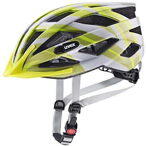 uvex air Wing cc - Leichter Allround-Helm für Damen und Herren - individuelle Größenanpassung - waschbare Innenausstattung - Grey - Lime matt - 56-60 cm