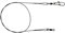 PetrisCatch 10er Set Stahlvorfächer mit Karabiner für Hecht, 40cm, 12kg, 0,36mm, 1x7