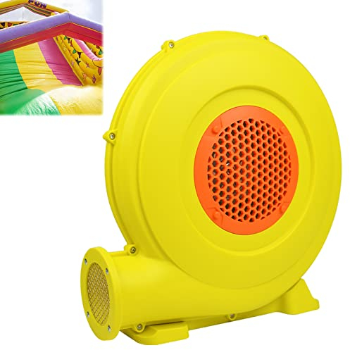 UISEBRT Pompa ad aria elettrica, 750 W, soffiatore d'aria con fondo grande e apertura dell'aria, ventilatore portatile, ventola permanente per giocattoli gonfiabili (580 m³/h 2100 pa)