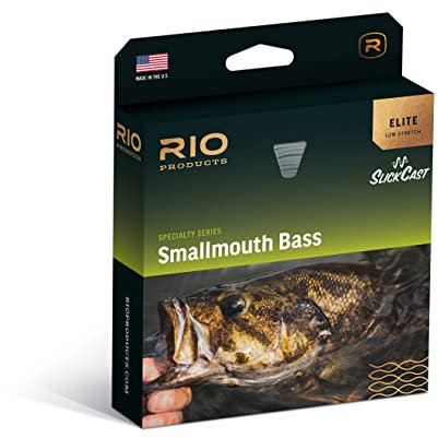RIO Products Elite Smallmouth Bass Fliegenschnur, dreifarbiges Messsystem, einfaches Werfen, glatte Beschichtung mit geringer Dehnung, WF6F