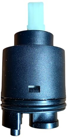 Keramik Kartusche 35mm/40mm, mit Kartuschenboden, Ersatzkartusche für Einhand Armaturen Waschbecken, Dusche, Badewanne, Ersatzteile für Wasserhahn Flühs DE Keramik Original (35mm 2586)