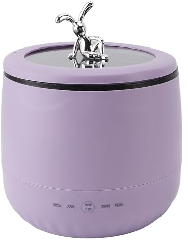 Mini-Reiskocher Multifunktional für 2 Personen, 1,8 L, 450 W, tragbar, EU-Stecker 220 V (PURPLE)