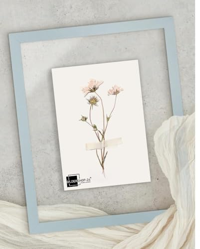 Bildershop-24 Telaio in vetro doppio con doppi vetri, Paris in Turchese pastello 24x30cm con vetro acrilico, cornice per quadri con doppi vetri