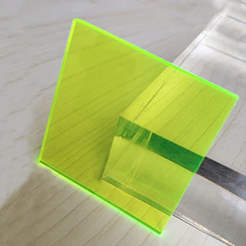 Acryl-Kunststoffplatten, Farbige Acrylplatten, 10,2 x 10,2 cm, Laserschneiden von Acrylplatten, Kunststoffplatte, extrudiertes Acryl for Kunsthandwerk, Kunstausstellung, DIY, 15 Farben erhältlich(Brig