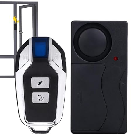 Alarma De Coche Alarma De Motocicleta,110db Auncia De Seguridad Del Coche Del Sensor De Vibración | Volumen Ajustable, Motocicleta Antirrobo, Batería Durable, Cuerno De Aire Rimor