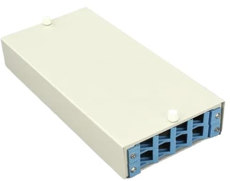 GHZHANG 2pcs 8 port optical fiber terminal box thickened fully equipped with 2/4/6/8/12 core FC SC ST LC optical cable box(SC)