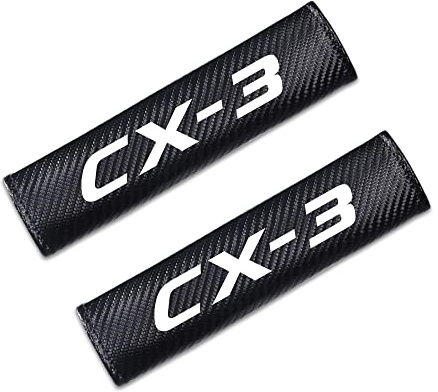 SDUEYZS 2 Pièces Rembourrage de Ceinture de Sécurité, pour Mazda CX-3 Protege Ceinture Voiture Ceinture Confortable IntéRieur Accessoires,White