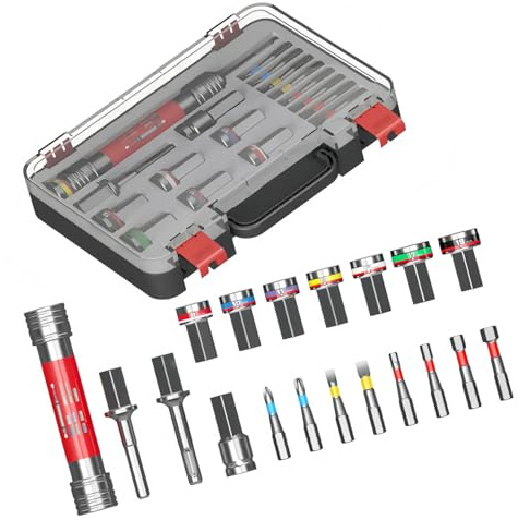 3. Impact-Ready Socket Set with Storage Case 8mm Ratchet Wrench and Extensions for Car Maintenance & Home Use Socket Set