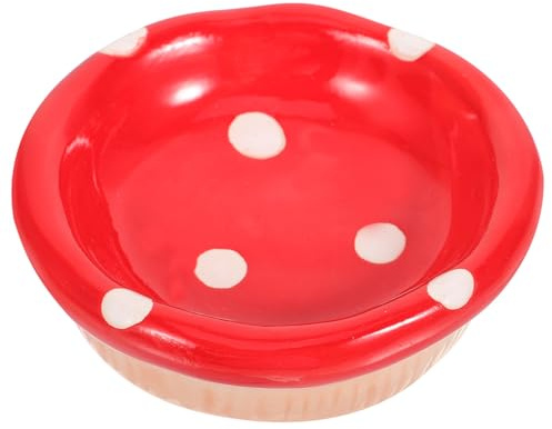 Homoyoyo Ceramic Hamster Bowl for Small Pets Anti-spill Feeding Dish for Chinchillas Gerbils Sugar Gliders Mice Squirrels Hedgehogs Clean Food and Water Container