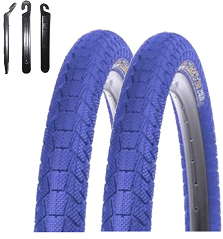 2 x Kenda K-907 Krackpot BMX Fahrradreifen 20 x 1,95 (50-406) Blau inkl. Reifenheber