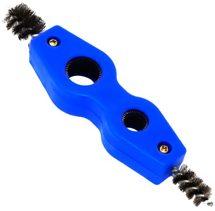 Dapetz ® Wire Brush Two-sided Aluminium Pipes Cleaning Plumbing Copper Pipe Cleaner Wire Brush for Internal andExternal Cleaning of Steel/Copper/Aluminium and Plastic Pipes