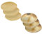 NKlaus 6tlg Set 3X Räuchersiebe, 3X Plättchen, Gold Räucherubehör für Weihrauchbrenner 40722