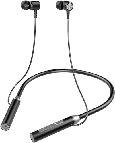 Écouteur Bluetooth,Écouteurs Intra-Auriculaires sans Fil Bluetooth 5.0 sans Fil, Intra-Auriculaires Type Tour de Cou,Casque de Sport avec Microphone pour Course,Fitness,Extérieur