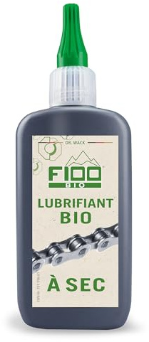 Dr. Wack - F100 Dry Lube Bio - Lubrifiant pour Chaîne de Vélo - Protection contre Usure et Corrosion - Sans Projection - Fabriqué en Allemagne - Flacon 100 ml