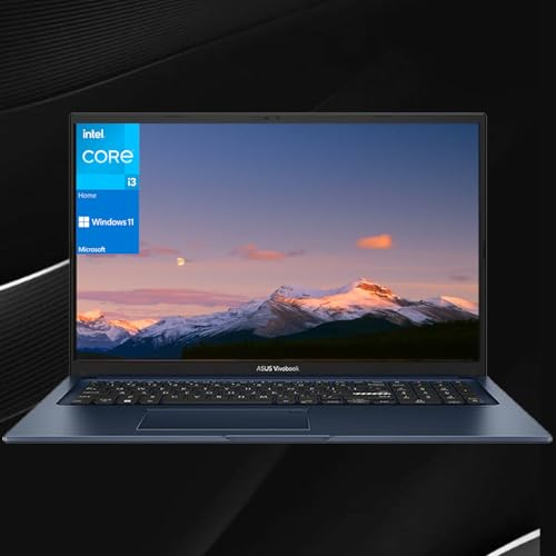 ASUS Vivobook 17 Daily - Computer portatile tradizionale, display FHD da 17,3, Intel Core i3-1215U, grafica Intel UHD, 20 GB di RAM, SSD da 1 TB, HDMI, webcam, Wi-Fi, Windows 11 Home, blu