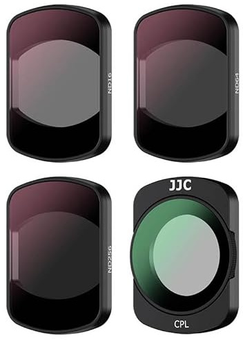 JJC 4 Pack Magnetic ND CPL Filter Kit Compatible with DJI Osmo Pocket 3, ND16 ND64 ND256 Neutral Density PL Polarizing Multi Coated Portable HD Filters, Osmo Pocket3 Action Camera Accessories | ND16 ND64 ND256 Neutral Density PL Polarizing Multi Coated Portable HD Filters, Osmo Pocket3 Action Camera Accessories