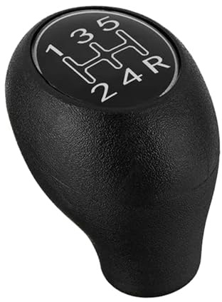 Juttzzei Pommeau de Vitesse Peugeot, Pommeau Levier de Vitesse 5 Vitesses pour Peugeot 205 504 505 309 GTI CTI Levier de Vitesse de Voiture, Peugeot 205 Pommeau de Vitesse en ABS-Kunststoff - Argent