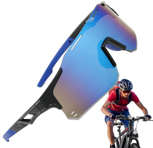 Sportsolglasögon: utbytbara linser, ramglasögon | UV-skyddande cykelglasögon för män för män, utomhuskörning fiske vandring som fungerar