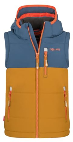 Trollkids Kids Narvik Vest XT 164, bronze/blue