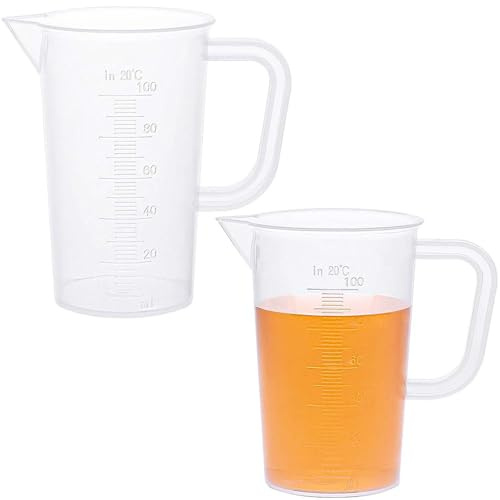 Ezranova Verre doseur pour lessive, cuisine, pâtisserie, laboratoire, cuisine, résistant à la chaleur