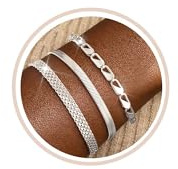FUNElA Armband Damen Gold Silber Armreif 18k Vergoldet Edelstahl Armbander | 3 Stück Goldene Wasserfest Stapelbare Verstellbare Armkette Set CZ Zirconia Knoten Armreifen Tennisarmband Chmuck für Frauen