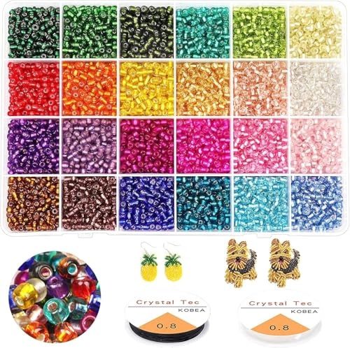 3360 stycken 4 mm pärlor för att trä upp set små ponny glaspärlor rocailles pysselpärlor pärlor pärlor för gör-det-själv armband halsband smycken pyssel smyckestillverkning