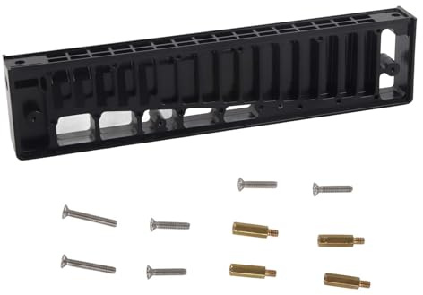 Jeffergarden Mundharmonika-Kamm, Kamm aus Aluminiumlegierung, Chromatischer Mundharmonika-Kamm, Stanadard Chromatische Mundharmonika, Tragbare Mundharmonika, Anfänger-Mundharmon