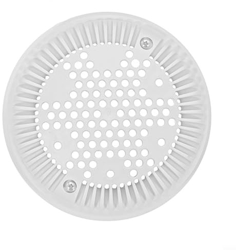 Linnkyfloa Desagüe de piscina redondo SP1030 ABS Rejilla de drenaje de piso Antisalida 205x140mm Blanco