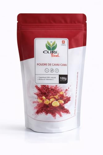 CureFood Poudre de Camu-Camu, Vitamine C Naturelle, Vegan, Boost Immunité et Éclat de la Peau, dès 3 ans