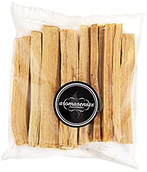 AROMASENSES - Palo Santo Räucherholz - PALOSANTO Räucherstäbchen 100% natürlich - Bursera Graveolen - 100 Gramm -