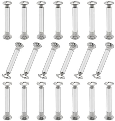 GOIYZTTR 20 Paia Viti di Collegamento, M5 Viti di Collegamento per Mobili con Manicotto Filettato M4 Per Unire Legno e Mobili