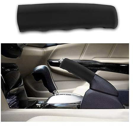 JNNJ Auto Handbremse Abdeckung, Silikagel Handbremse Abdeckung, Weiches Handbremse Abdeckung, Auto Zubehör Innenraum Handbremsabdeckung, Für Auto Zubehör(Schwarz)