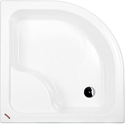 Sellon24® Piatto doccia in polistirolo, bianco, stabile, liscio, piastrellabile, supporto in EPS per doccia, vasca in acrilico, altezza 41 cm (N_90 x 90 x 41 _R55)