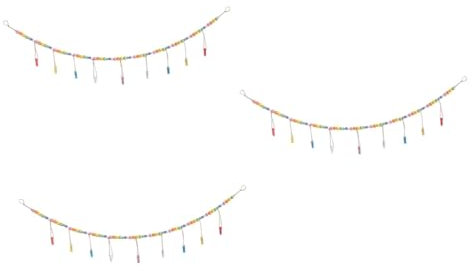 OUNONA 3pièces Guirlande De Perles avec Clips Photo Suspendus Décoration Murale Créative pour Noël Fête des Mères Et Autres Événements Spéciaux