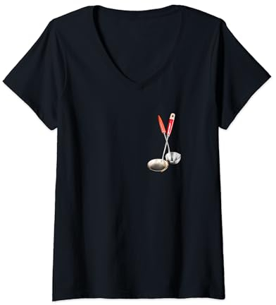 Femme Eliot Goods Louches vintage T-Shirt avec Col en V