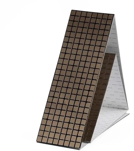 Mosaiksteine Zum Basteln Selbstklebende echte Glas Handwerk Mini quadratische Spiegel Mosaik Fliesen Aufkleber Badezimmer DIY handgemachte Handwerk Home Dekoration machen(Color 1,10x10mm)