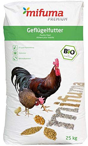 Premium Bio Geflügelkörner 25 kg Hühnerfutter Wachtelfutter Entenfutter Putenfutter