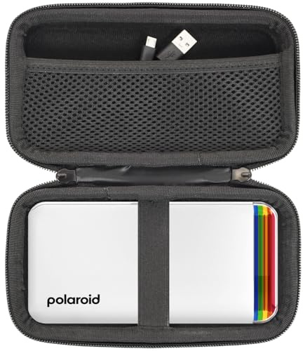 YIIWAY Étui de Voyage Rigide Housse Coque Compatible avec Polaroid Hi-Print - 2nd Generation Imprimante Portable 2x3 connectée Bluetooth, Étui Seulement - Noir YC82002