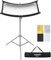 NEEWER Riflettore Diffusore di Luce Tipo U per Studio e Fotografia con Custodia da Trasporto, Riflettore Curvo Arclight da 75x40cm in Nero/Bianco/Oro/Argento (Stativo per Luce non Incluso), RF-04